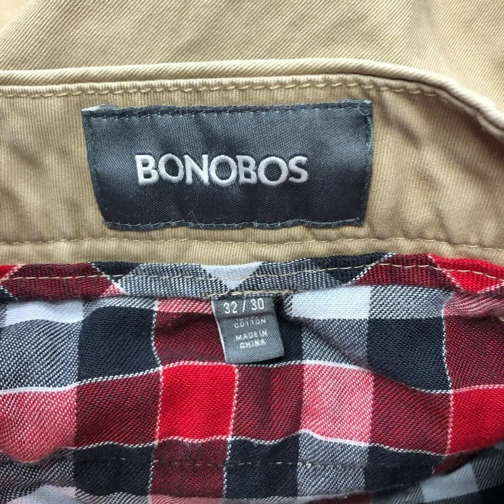 Bonobos Men Straight Leg Chino Pants Size 32x30 Flat Front B239 -21